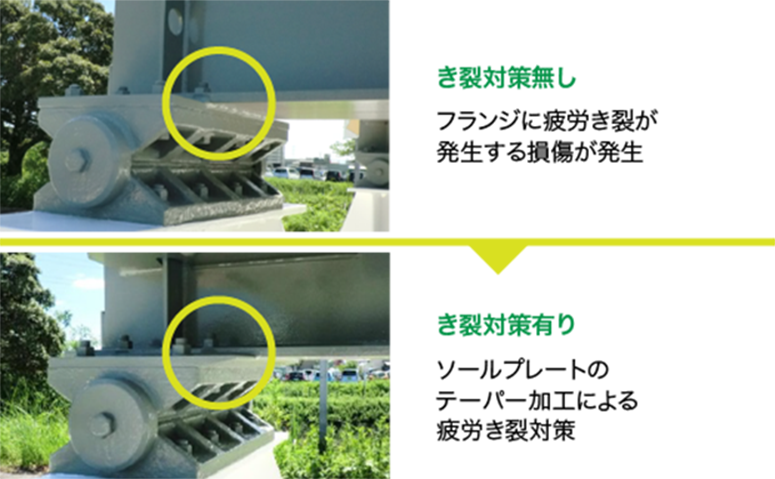 非合成桁と合成桁の違いを再現