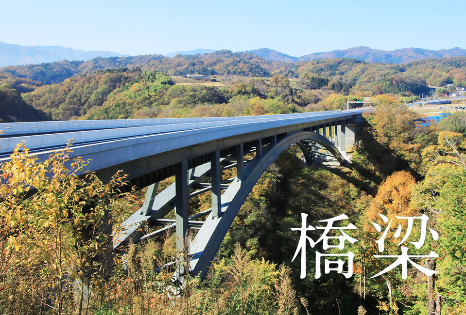 橋を下から見上げる写真